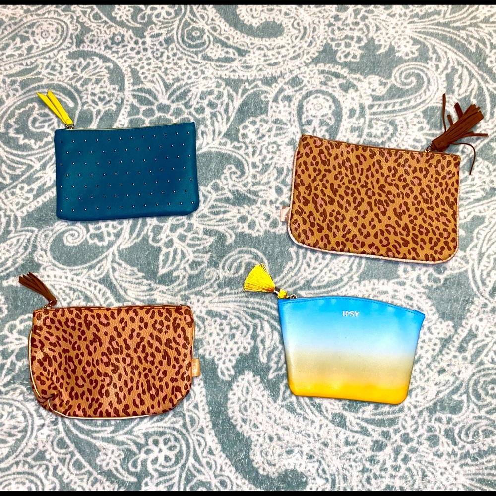 Four NWOT Cosmetic/Makeup/Accesory Stash Bag